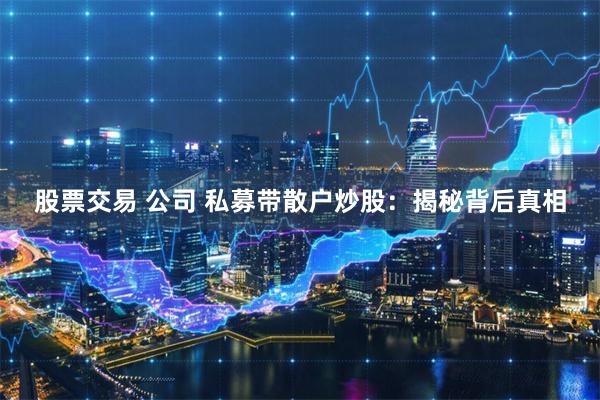 股票交易 公司 私募带散户炒股：揭秘背后真相